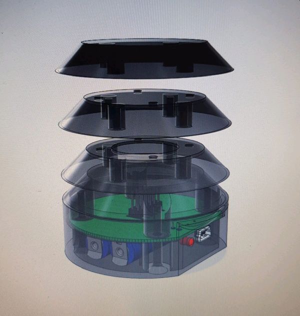 3D-Konstruktionen CO2-Sensor