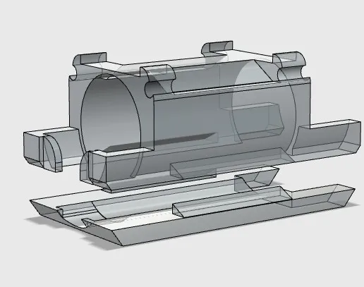 3D-Konstruktionen Motorhalter