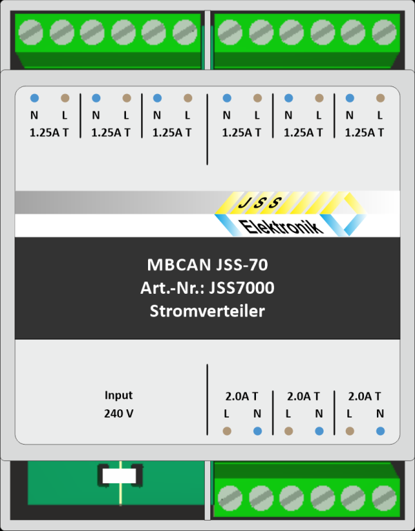 JSS-70 9-fach Stromverteilmodul